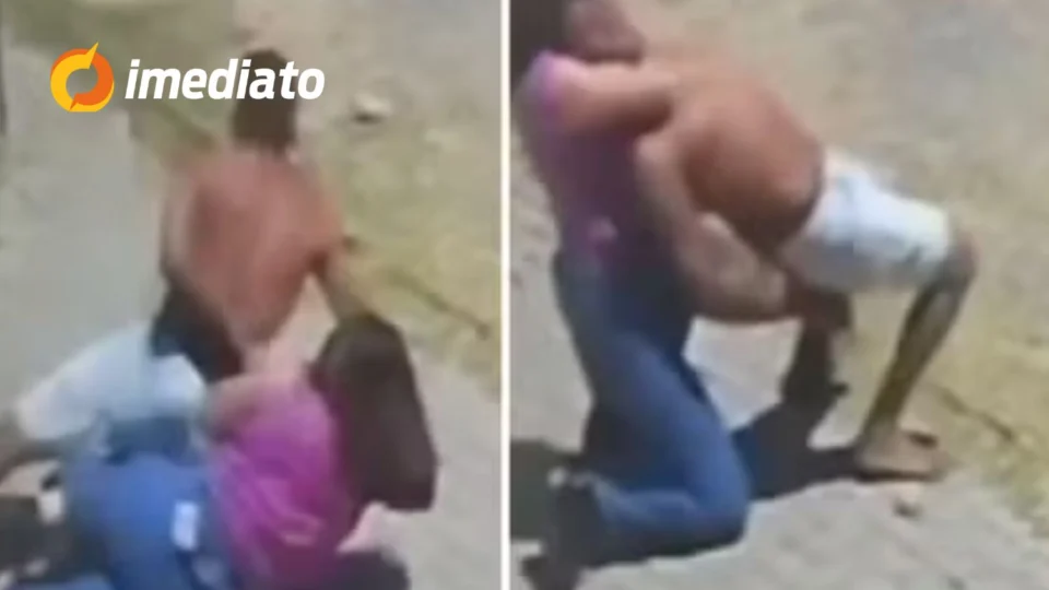 VÍDEO: Policial civil impede fuga de preso em UPA e aplica mata-leão para imobilizar o homem