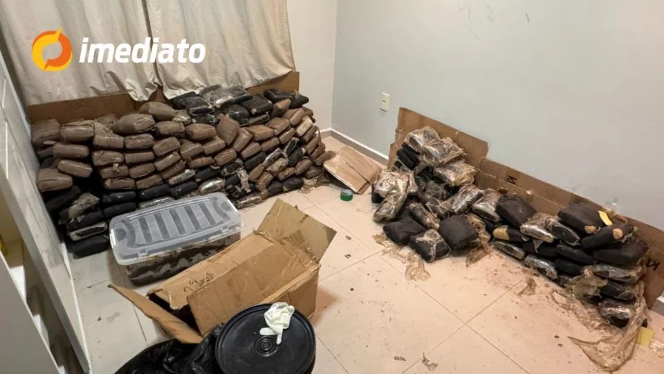 Casal é preso com mais de 600 kg de drogas avaliadas em R$ 13,5 milhões no bairro Colônia Terra Nova