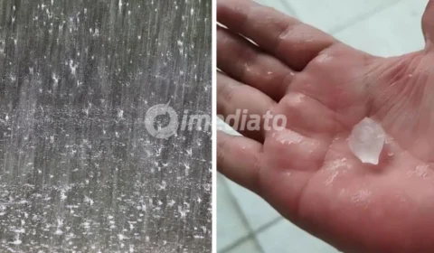 VÍDEO: Chuva de granizo surpreende moradores de alguns bairros de Manaus durante temporal desta quinta-feira