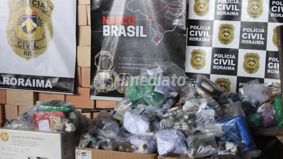 Polícia Civil de Roraima incinera 61 kg de drogas apreendidas em operações de combate ao tráfico