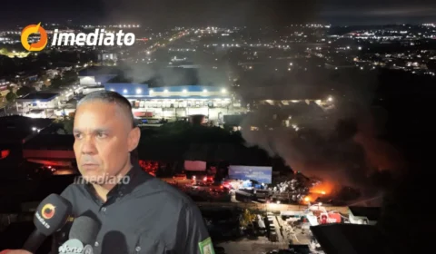 ‘Rápida ação dos bombeiros garantiu o controle das chamas’, diz Coronel Vinícius Almeida sobre incêndio em empresa de reciclagem