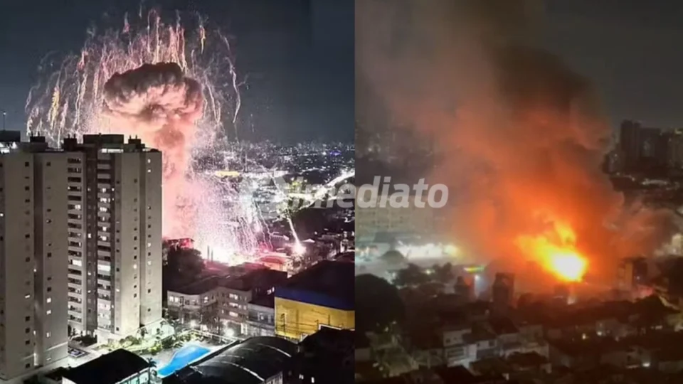 VÍDEO: Explosão em galpão de fogos de artifício deixa um morto e ao menos 10 feridos em São Paulo