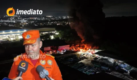 Comandante-Geral dos Bombeiros, Coronel Muniz, detalha atuação no incêndio em empresa de reciclagem
