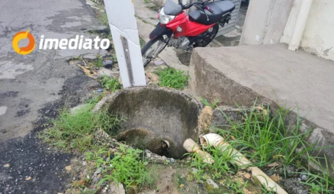 Moradores denunciam bueiros sem tampa há mais de 10 anos no bairro Nossa Senhora de Fátima 2