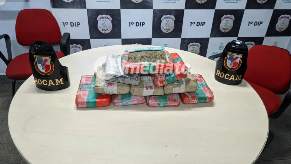 ROCAM apreende 10 tabletes de maconha tipo skank em kitnet no bairro Flores