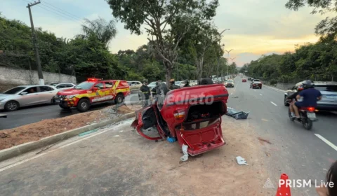 Filha conduzia o veículo atingido por carros em racha no Tarumã