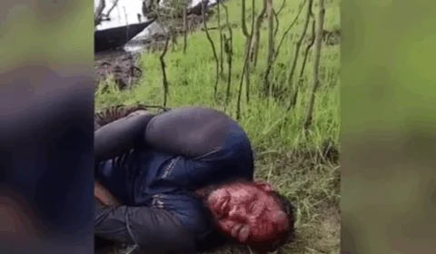 Homem surpreende agricultores com tiros e golpes de terçado e acaba amarrado em Caapiranga