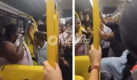 VÍDEO: Idosa defeca dentro de ônibus e causa tumulto ao arremessar fezes em passageiros após ser chutada