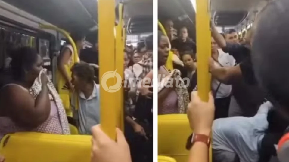 VÍDEO: Idosa defeca dentro de ônibus e causa tumulto ao arremessar fezes em passageiros após ser chutada
