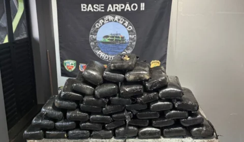 Três homens são presos com 42 kg de skunk em embarcação no interior do Amazonas