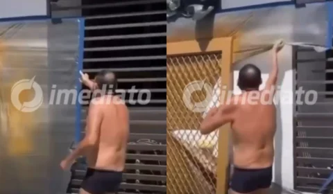 Veja vídeo: Morador perde o controle e interrompe trabalho de pintor em condomínio de João Pessoa
