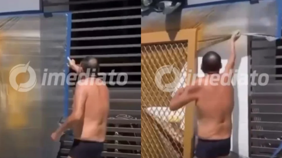 Veja vídeo: Morador perde o controle e interrompe trabalho de pintor em condomínio de João Pessoa