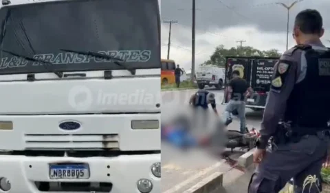 VEJA VÍDEO: Homem morre após ser atropelado por carreta no Distrito Industrial de Manaus