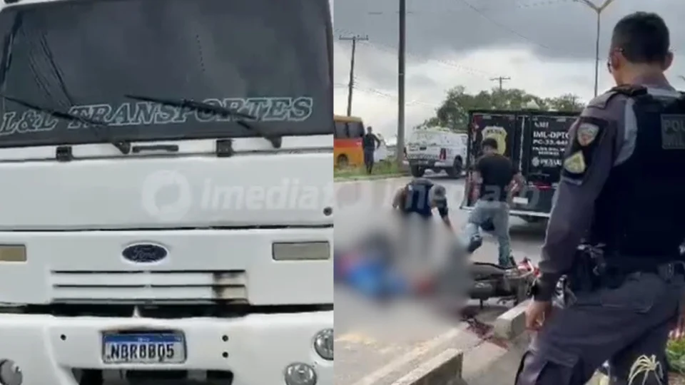 VEJA VÍDEO: Homem morre após ser atropelado por carreta no Distrito Industrial de Manaus