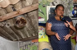 Veja o vídeo: Moradora do Mauazinho pede ajuda após perder telhado durante forte temporal neste sábado (20)