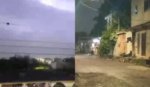 Veja o vídeo: Vendaval e chuva forte assolam Manaus; Defesa Civil declara “Estado de Atenção” por risco de chuvas severas