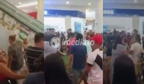 VÍDEO: Escada rolante trava e causa queda de clientes em shopping de Manaus