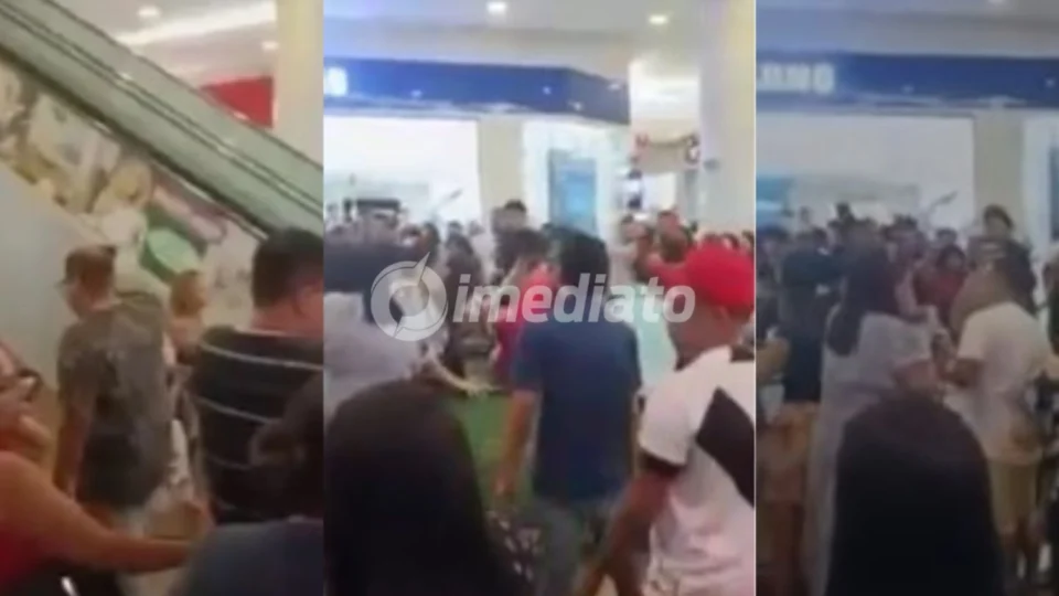 VÍDEO: Escada rolante trava e causa queda de clientes em shopping de Manaus