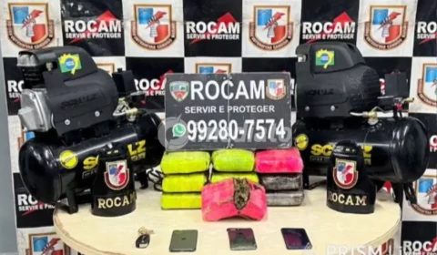 ROCAM apreende carga de drogas escondida em compressores na Zona Leste de Manaus após denúncia anônima