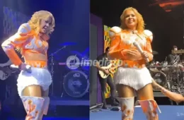 VÍDEO: Joelma interrompe show e repreende fã após ter parte íntima tocada durante apresentação em Belém