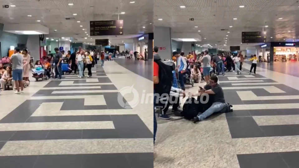 VÍDEO: Passageiros aguardam mais de nove horas no Aeroporto Internacional Eduardo Gomes após pane mecânica em avião
