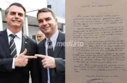 Bolsonaro divulga carta escrita à mão e reafirma Flávio como pré-candidato à Presidência em 2026