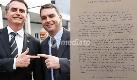 Bolsonaro divulga carta escrita à mão e reafirma Flávio como pré-candidato à Presidência em 2026