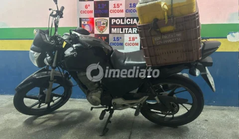 Motocicleta roubada é recuperada após ser identificada por câmeras do CIOPS na zona Norte de Manaus