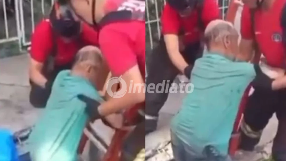 VÍDEO: Idoso é resgatado após passar dois dias preso em bueiro na zona centro-sul de Manaus