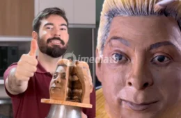 VÍDEO: Confeiteiro viraliza ao criar bolo com o rosto da influenciadora amazonense Patixa Teló