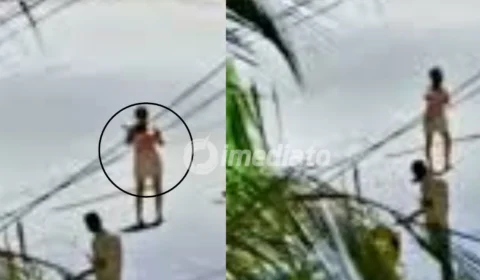 VÍDEO: Mulher se esfaqueia para tentar incriminar o companheiro durante briga no Pará