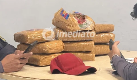 Força Tatica apreende 10 tabletes de maconha tipo skunk escondidos em geladeira transportada em caminhonete no Mauazinho