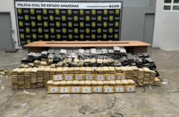VEJA VÍDEO: Polícia apreende cerca de duas toneladas de drogas em micro-ônibus no interior do AM