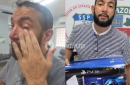 VÍDEO: Pai se emociona ao recuperar Playstation 5 furtado antes de presentear o filho em Manaus