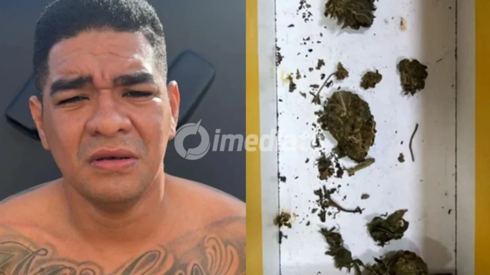 Foragido da Justiça é preso com skunk e munições no bairro Senador Hélio Campos, em Boa Vista