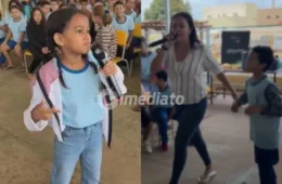 VÍDEO: Professora e aluna se enfrentam em batalha de rimas improvisadas durante apresentação em escola