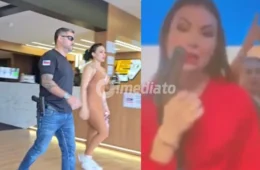 VÍDEO: Veja momento em que blogueira é presa dentro de academia em Manaus após ostentar arma de fogo