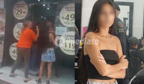 VÍDEO: Adolescente tenta aplicar golpe após colocar cílios em salão de beleza e provoca confusão em Manaus