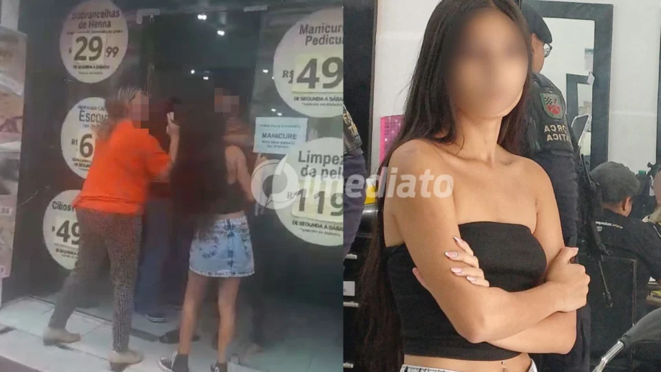 VÍDEO: Adolescente tenta aplicar golpe após colocar cílios em salão de beleza e provoca confusão em Manaus