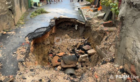 Moradores cobram conclusão de obra parada por falta de material no Distrito Industrial