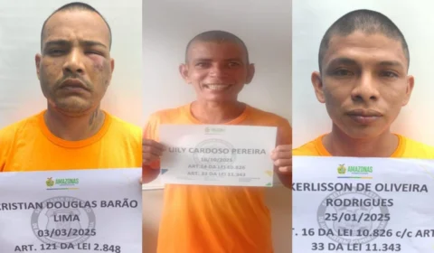 Forças de segurança recapturam mais três detentos após fuga de presídio no Amazonas