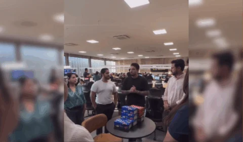 VÍDEO: Empresário agradece time e entrega surpresa milionária