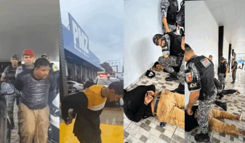 VEJA VÍDEO: criminosos fazem reféns e trocam tiros com a polícia em concessionária de Manaus