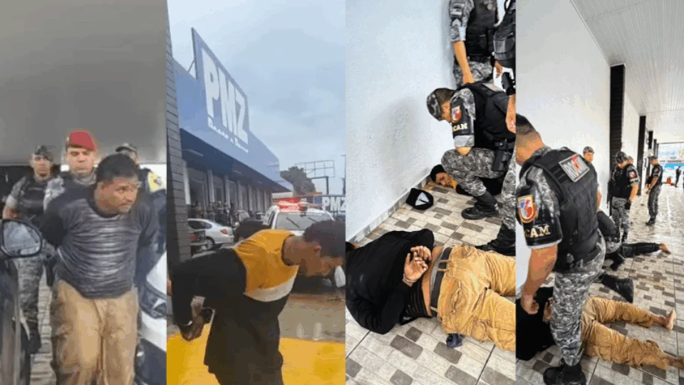 VEJA VÍDEO: criminosos fazem reféns e trocam tiros com a polícia em concessionária de Manaus