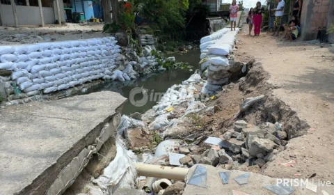 Moradores do São José Operário pedem providências após desabamento de rip-rap