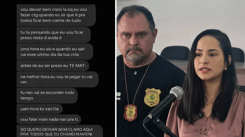 “Não tenho medo da cadeia”: homem ameaça queimar companheira e filha vivas; veja os prints