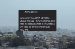 Alerta de chuva intensa é emitido para Manaus, com risco de alagamentos em áreas vulneráveis