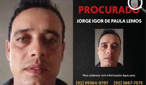 Polícia Civil divulga imagem de suspeito de tentar matar a companheira mo Nova Cidade