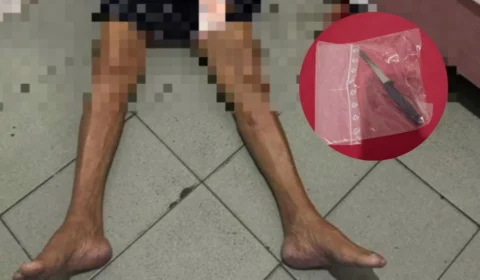 Veja as imagens: Idosa cadeirante é assassinada pelo próprio filho com faca de cortar pão no bairro Cachoeirinha