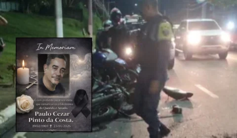 Família pede justiça após motociclista ser atingido por picape em manobra proibida na Avenida Coronel Teixeira